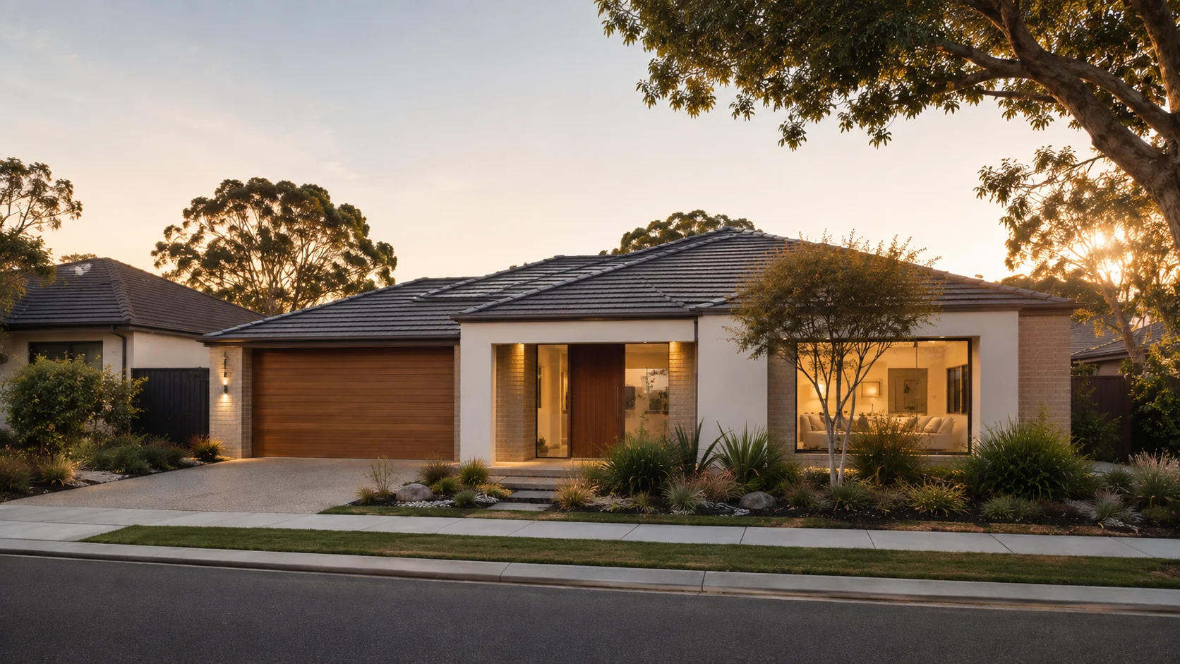 House and land package streetscape
